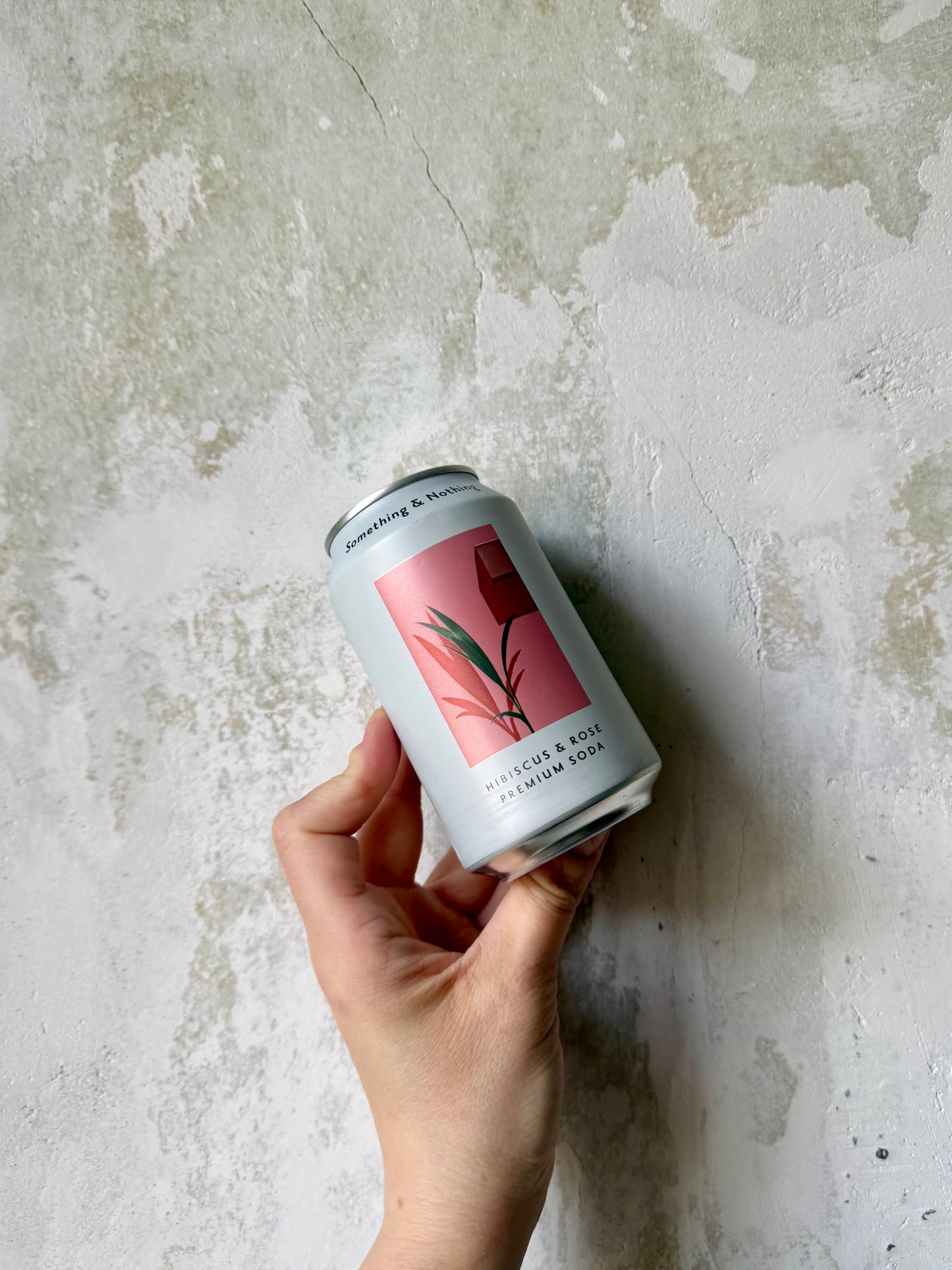 Something & Nothing Hibiscus Rose Premium Soda