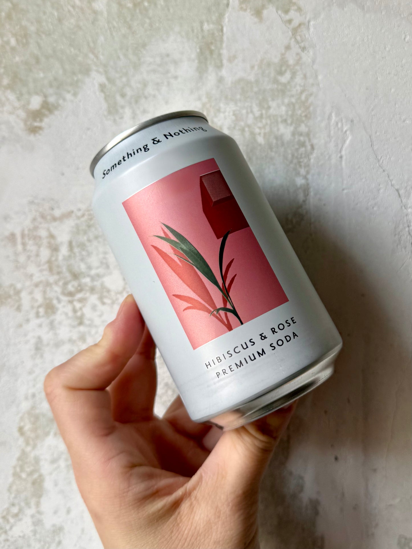 Something & Nothing Hibiscus Rose Premium Soda